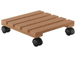 PARKSIDE® Pflanzenroller mit 2 Feststellern Holz natur 4052916613757
