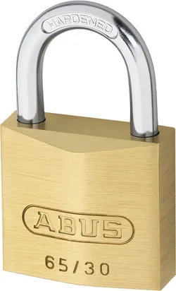 ABUS Vorhängeschloss Messing 65/30 - gl.-304 4003318038938