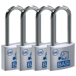 BASI Vorhängeschloss Vorhangschloss Spar-Set 4-tlg 4026434457223