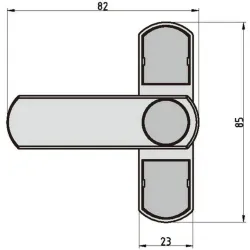 BASI Türriegel Basi 1100-0050 Fenstersicherung Weiß 4026434148800