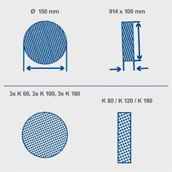 Schleif-Set Scheppach 4014915230540