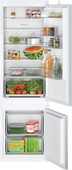 BOSCH Einbaukühlgefrierkombination Serie 2 KIV87NSE0 4242005431830