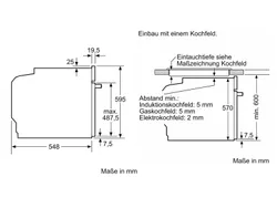 BOSCH Einbaubackofen Reinigung mit Wasser / Dampf 33044 9948