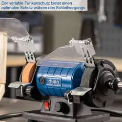 Doppelschleifer HG35 Scheppach mit flexibler Welle 4046664170402