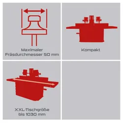 Fräsmaschine PX-TFM-40 Practixx 37474 11455
