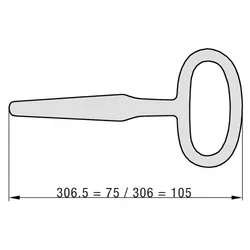 Vierkantschlüssel 6-9 mm 4026434082357