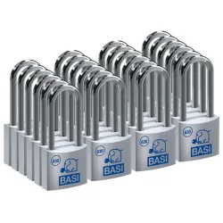 BASI Vorhängeschloss Vorhangschloss Spar-Set 24-tlg 4026434457261