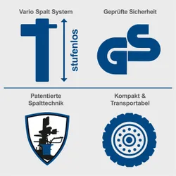 Holzspalter stehend Compact 10t Scheppach 35932 10794
