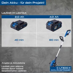 Akku-Rasentrimmer C-LT300-X Scheppach 4046664290643