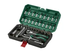 PARKSIDE® Steckschlüssel-Satz mit Schwenkkopf-Ratsche Roto Set 37tlg. 4052916686461