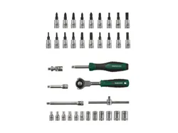 PARKSIDE® Steckschlüssel-Satz mit Schwenkkopf-Ratsche Roto Set 37tlg. 31585 9523
