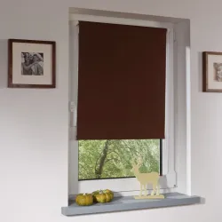 Bella Casa Klemmfix-Rollo Verdunkelung Braun 4016318347986