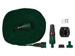PARKSIDE® Flachschlauch inkl. Anschlussset und Wandhalterung 4052916317235
