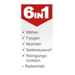 Benzin-Rasenmäher MS230-53 Scheppach 24902 7688