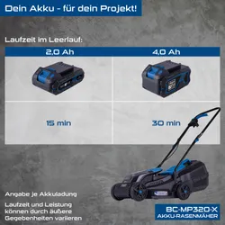 Akku-Rasenmäher BC-MP320-X Scheppach 36140 10845