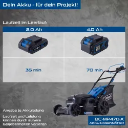 Akku-Rasenmäher BC-MP470-X scheppach 3343 787