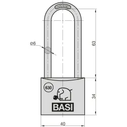 BASI Vorhängeschloss Vorhangschloss Spar-Set 13107 3327