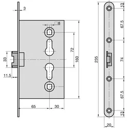 Sickentürschloss ES 983 PZW 4026434096217