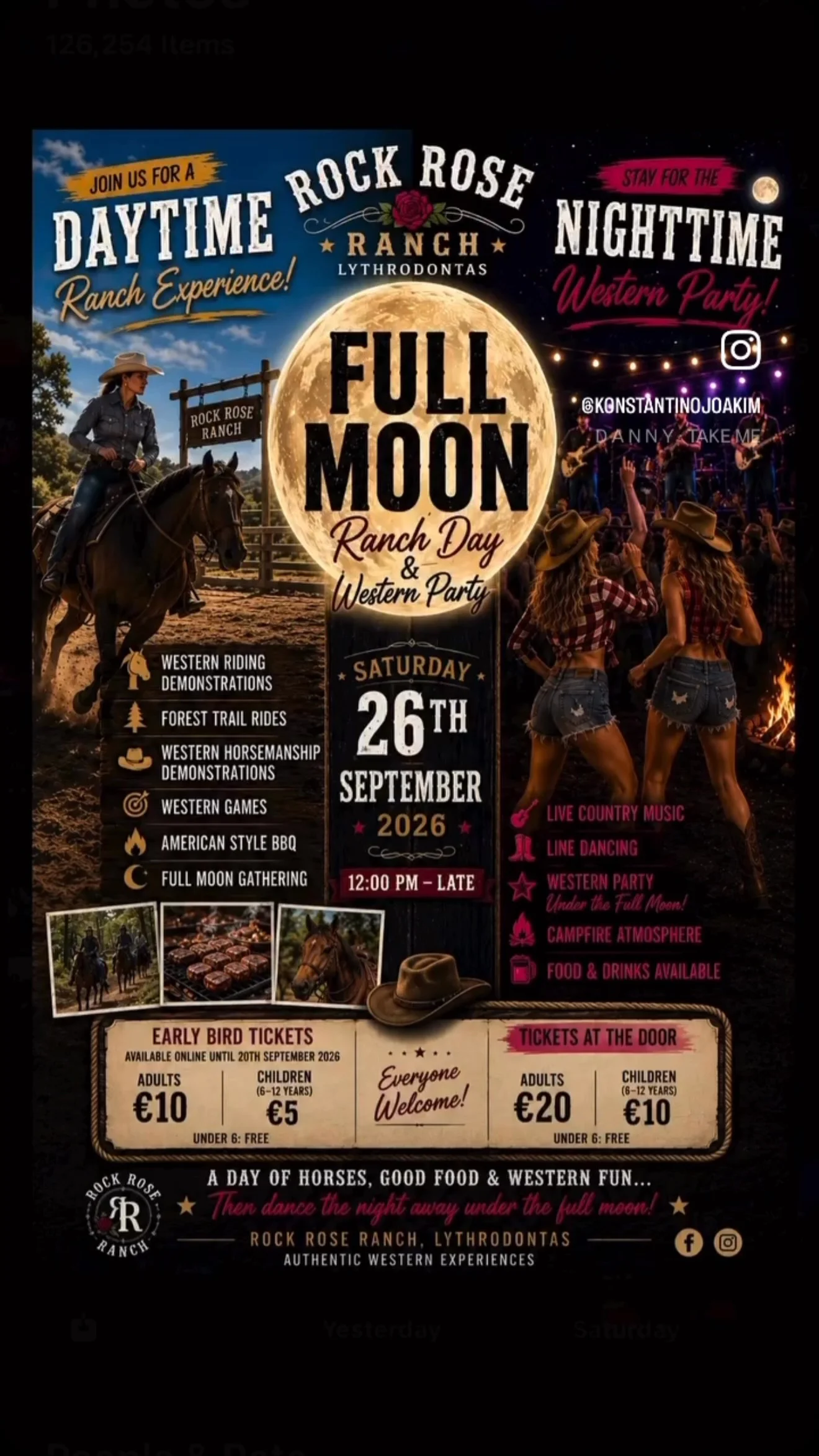 Full Moon Western Celebration at Rock Rose Ranch