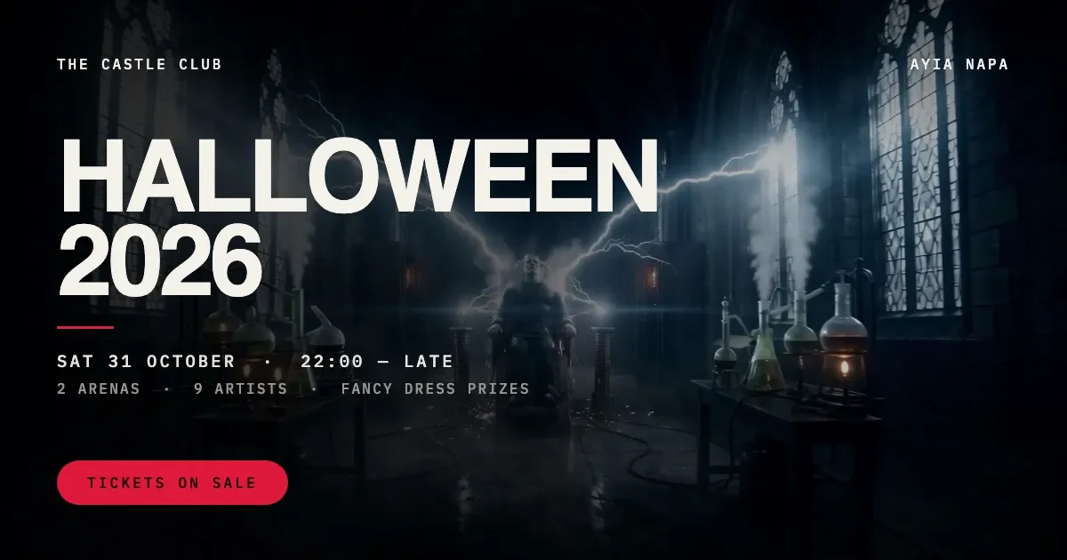 Halloween 2026 at The Castle Club, Ayia Napa