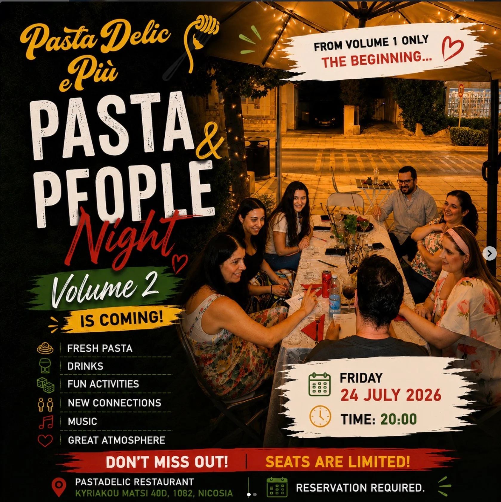 Pasta & People: A Social Dining Experience