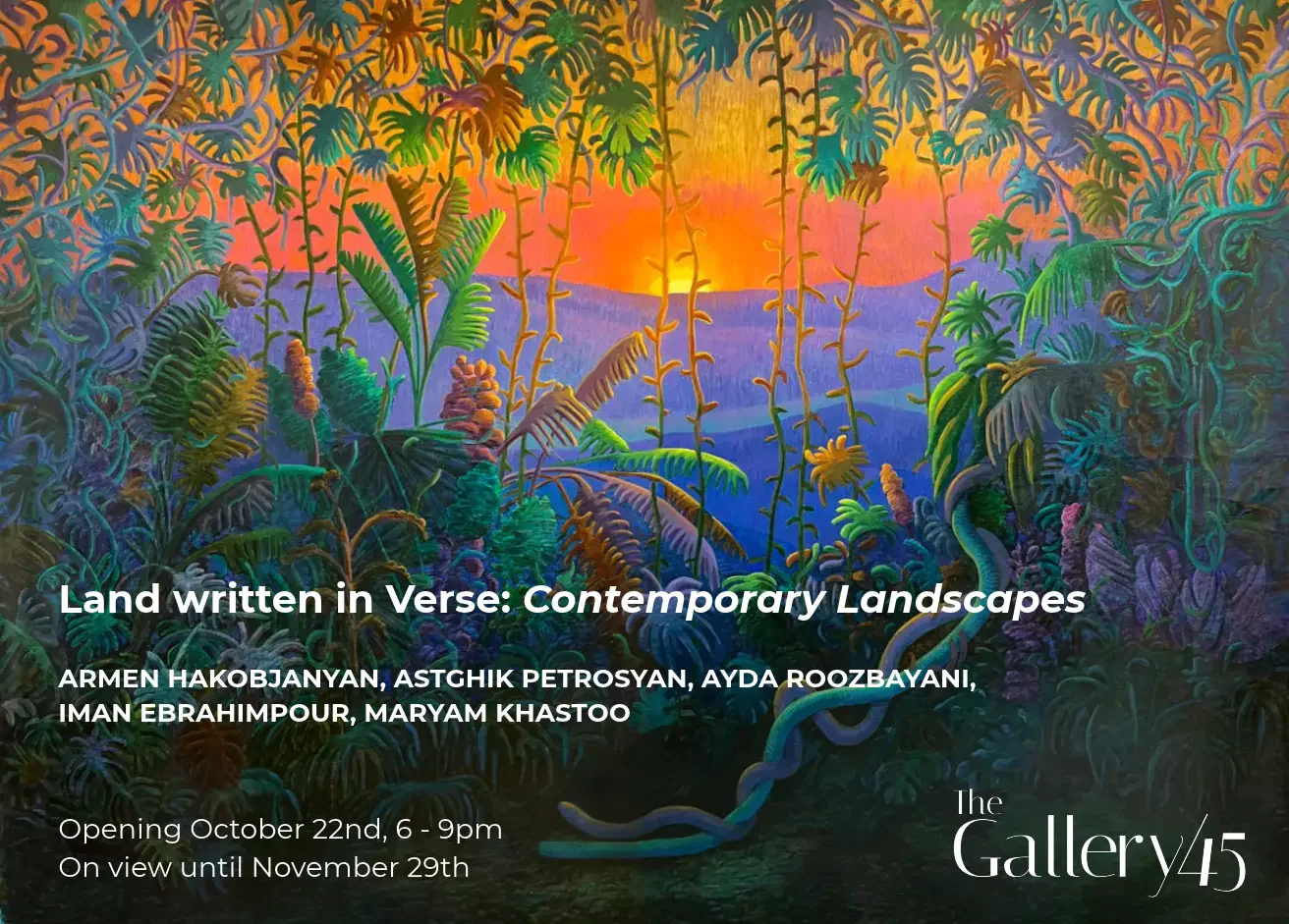 Land Written in Verse: Contemporary Landscapes at The Gallery 45