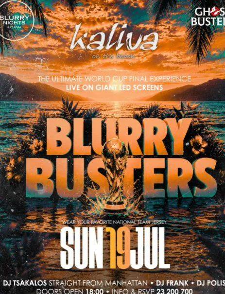 World Cup Final Beach Party at Kaliva