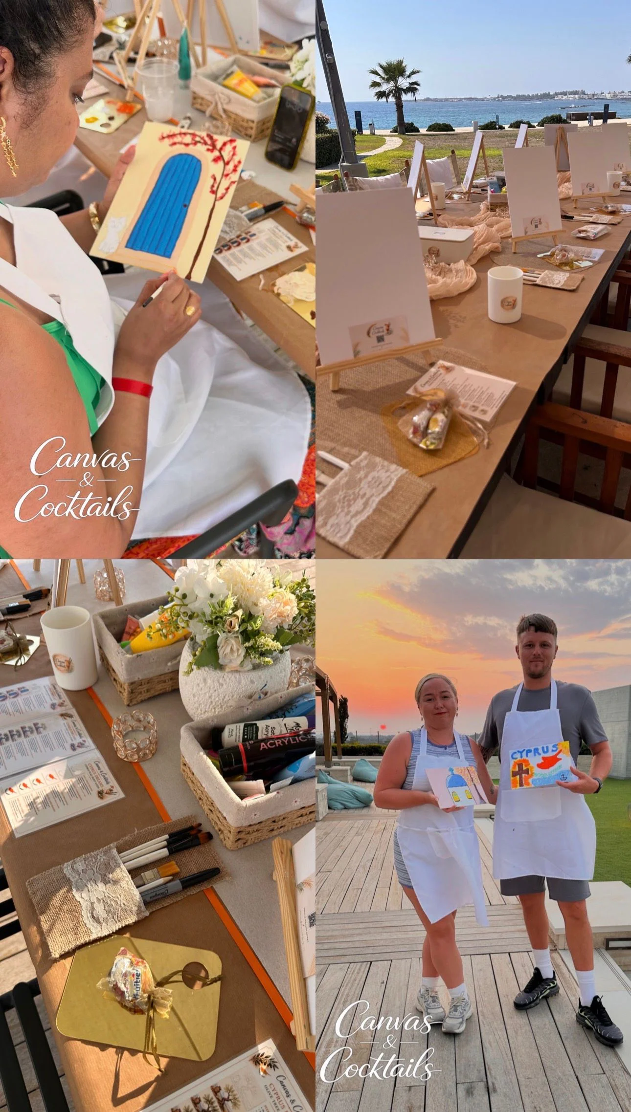 Sunset Sip & Paint στη Μαρίνα Αγίας Νάπας