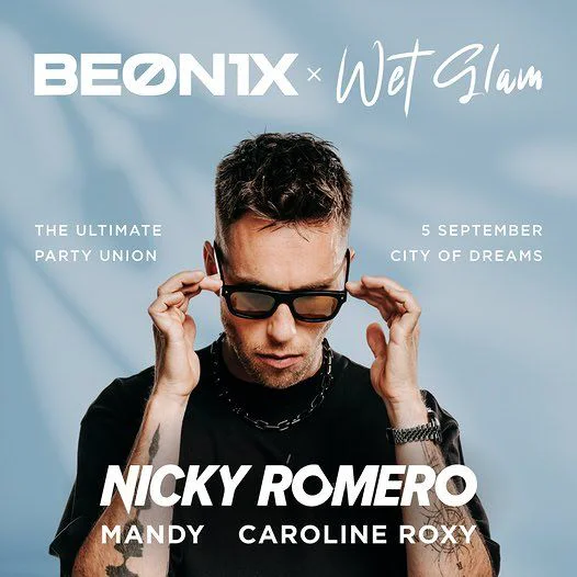 Nicky Romero at the BEONIX x Wet Glam Pool Party