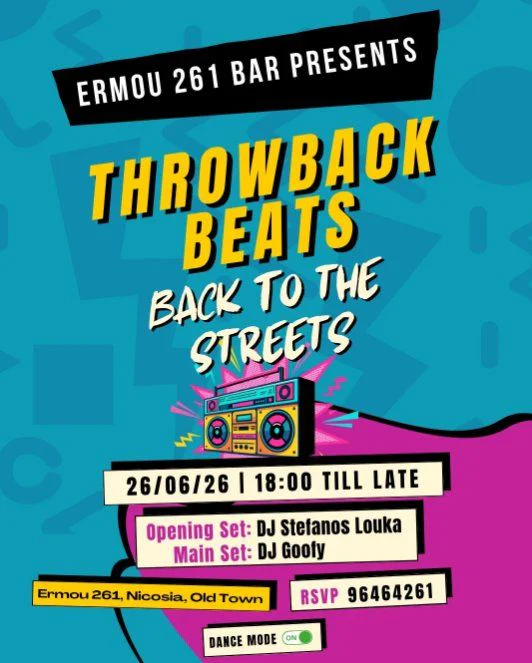 Throwback Beats: Back to the Streets Party in Nicosia