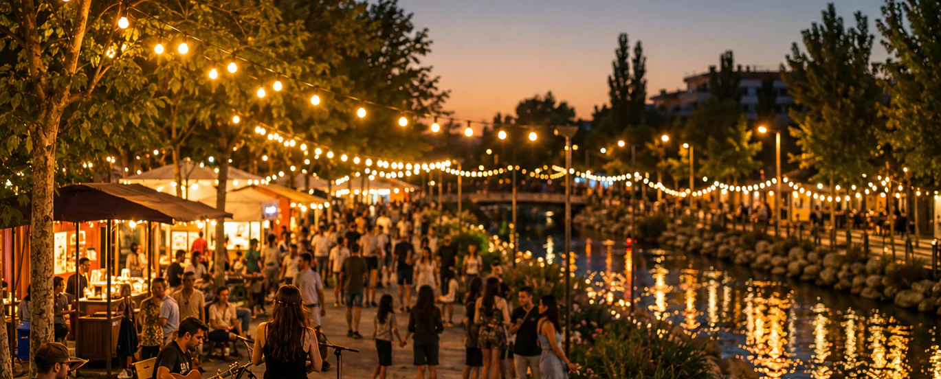 An Enchanting Evening at Lakatameia River Walk
