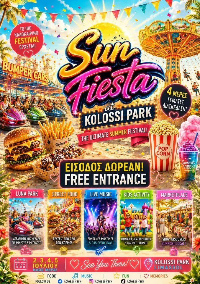 Sun Fiesta: A Summer Celebration at Kolossi Park