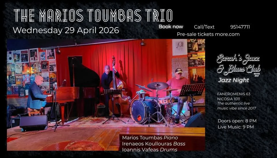 Marios Toumbas Trio: Live Jazz Night at Sarah's