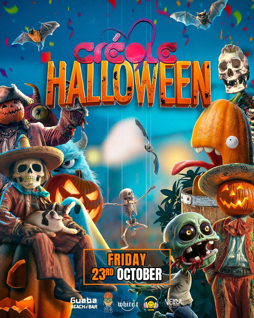 Creole Halloween Night at Guaba Beach Bar