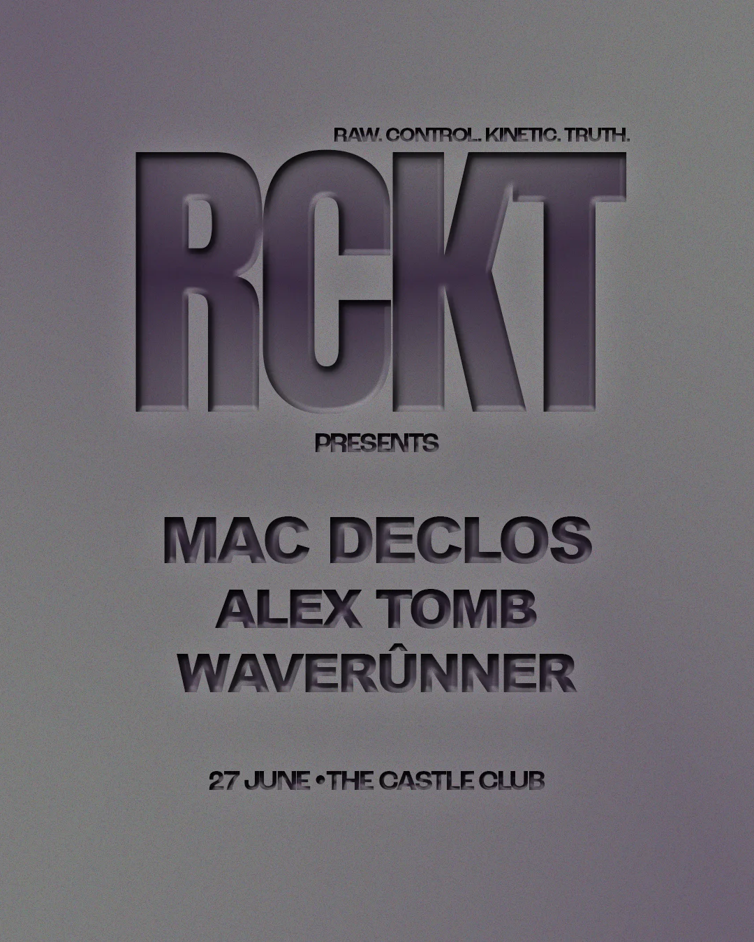 RCKT x The Castle Club: Techno Night