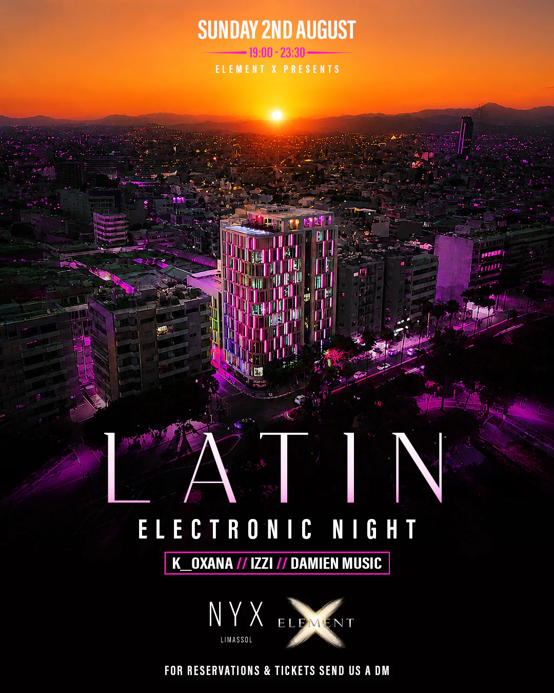 Latin Electronic Beats στο NYX Rooftop