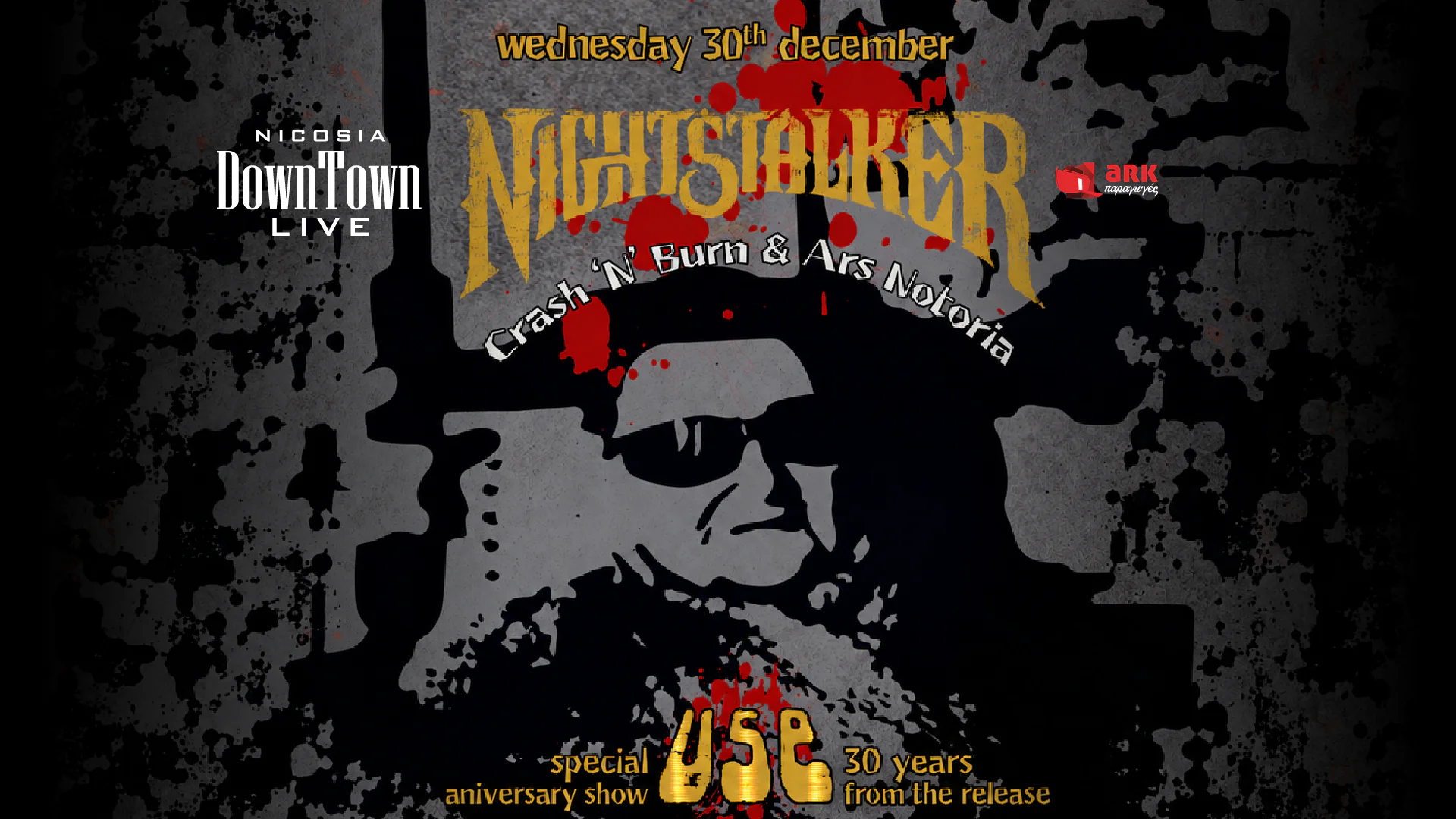Nightstalker live with Crash 'N' Burn and Ars Notoria