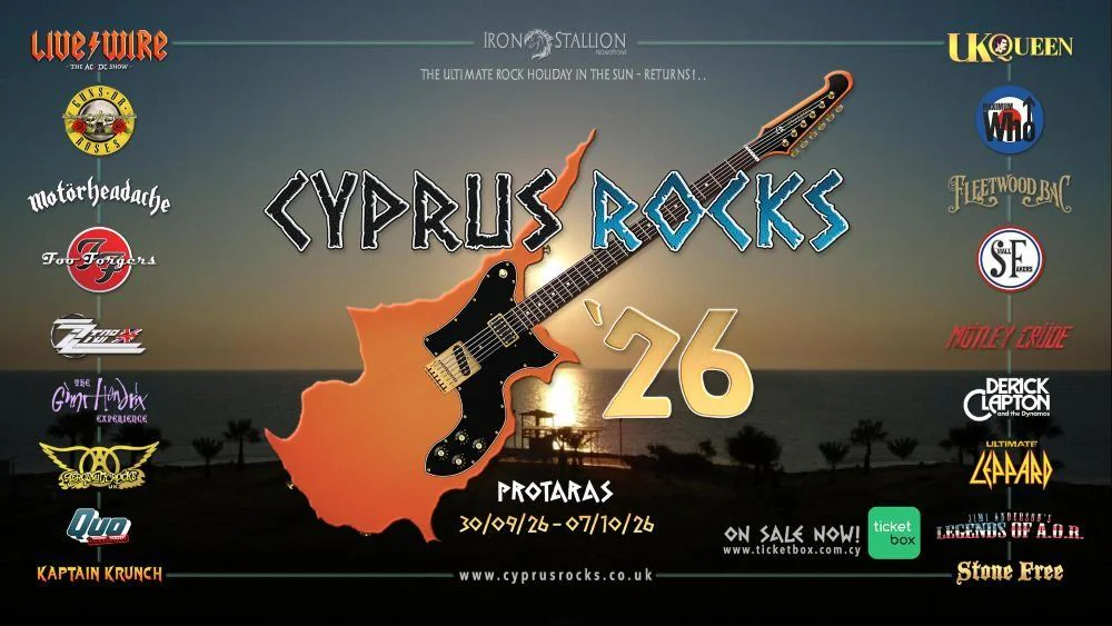Cyprus Rocks 2026: Protaras Classic Rock Extravaganza