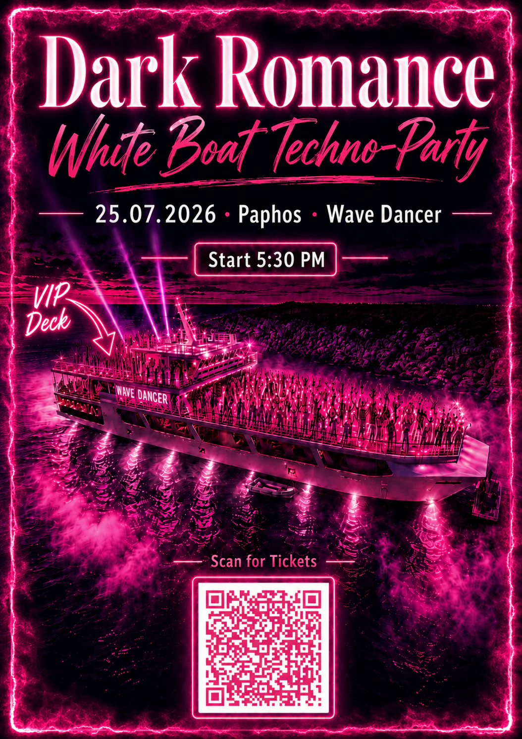 Techno Boat Party on the Wave Dancer