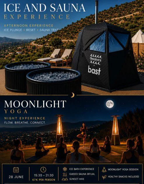 Wellness Retreat: Ice Bath and Moonlight Yoga in the Hills