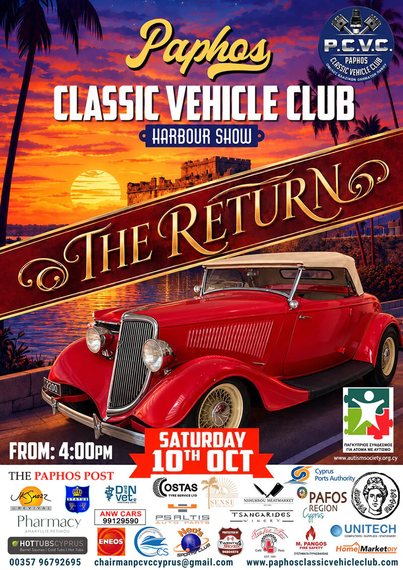 Harbour Show: A classic car celebration in Paphos