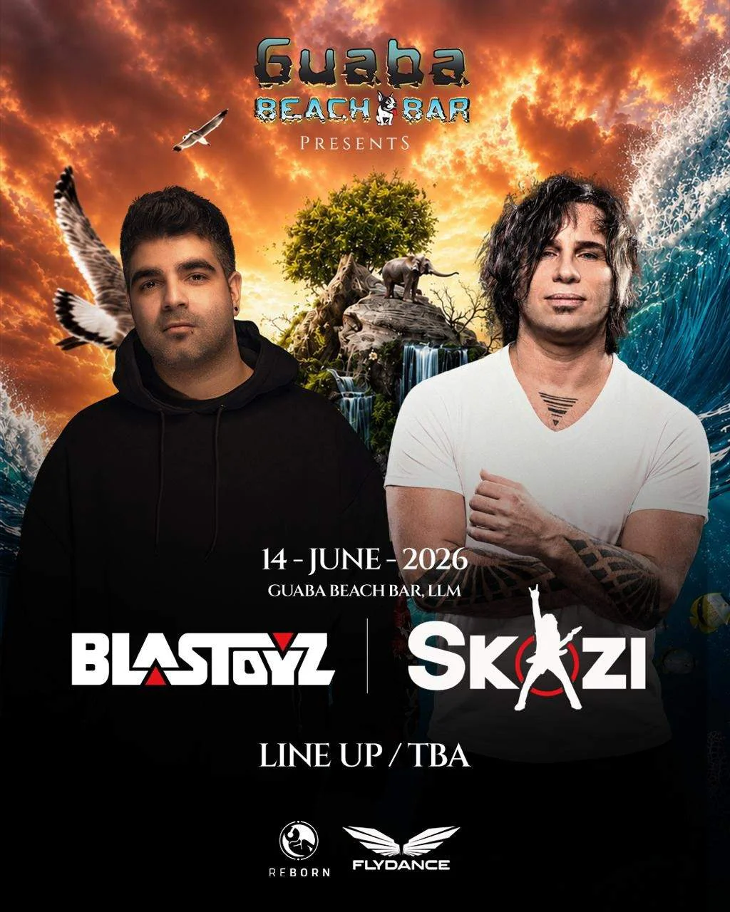 Skazi & Blastoyz: Psytrance Paradise на Guaba Beach Bar
