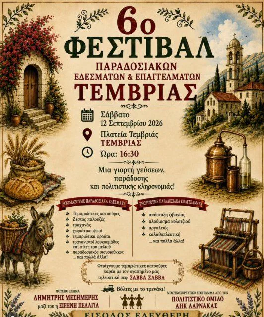 Γιορτή Παραδοσιακών Εδεσμάτων και Χειροτεχνίας στην Τεμβριά