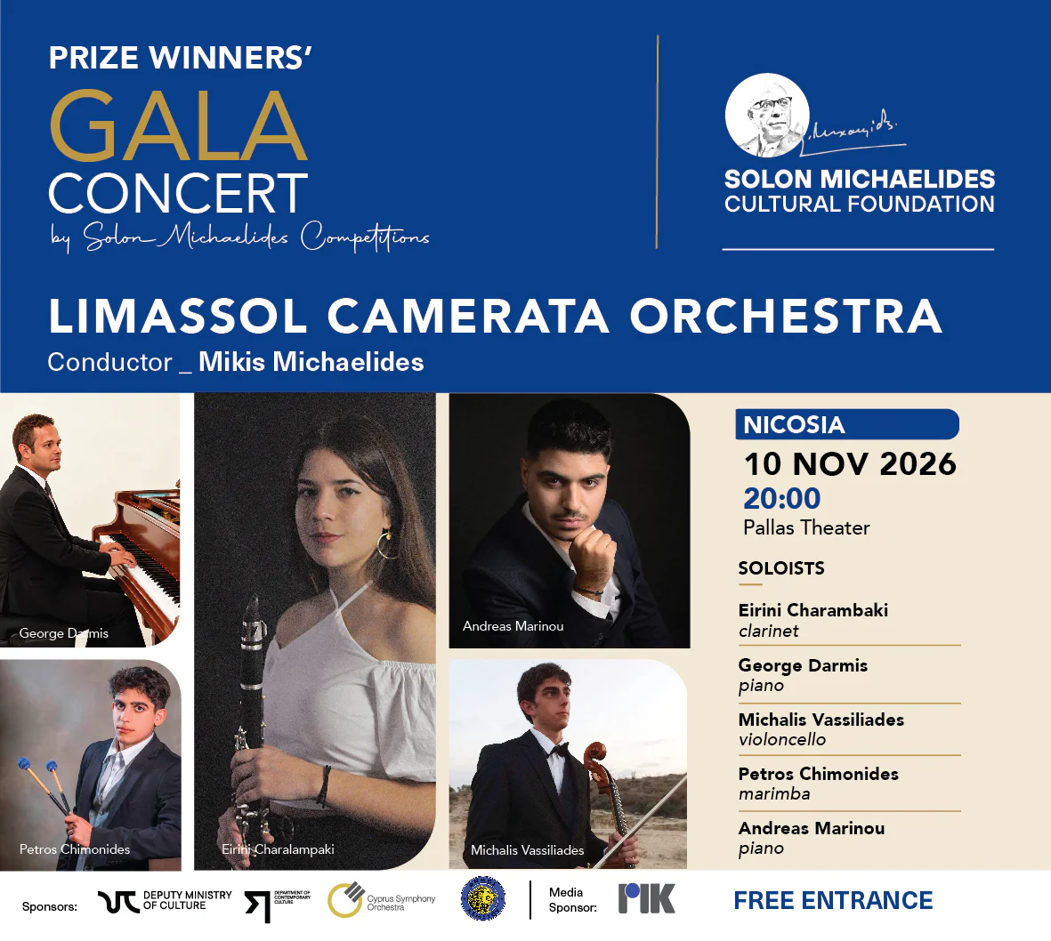 3rd Prize Winners' Gala Concert – Solon Michaelides Cultural Foundation