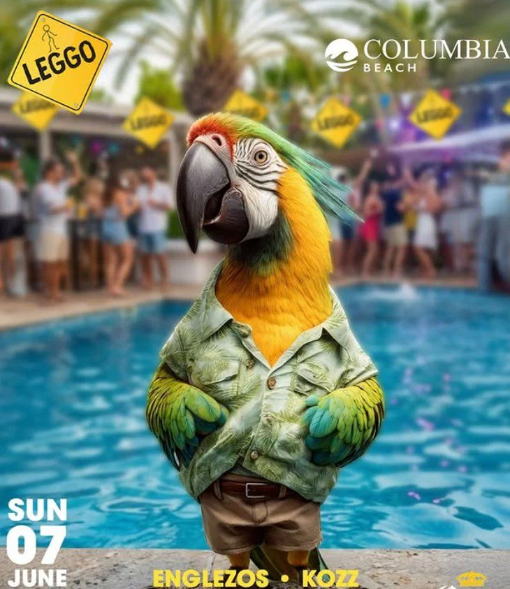 LEGGO Sunset Pool Party at Columbia Beach