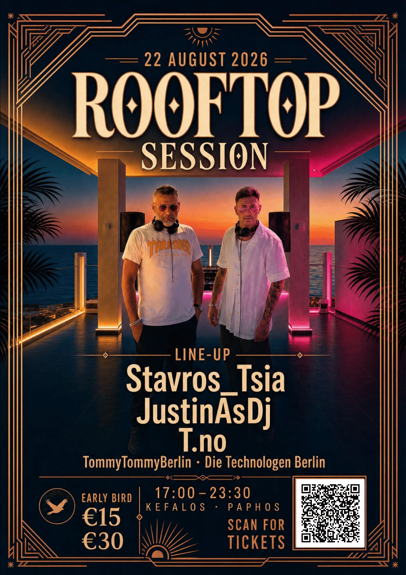 Sunset Rooftop Sessions at Kefalos Beach