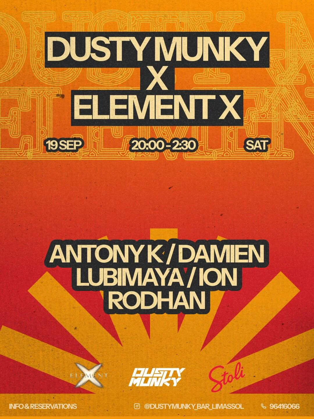 Element X: A Night of Deep Grooves at Dusty Munky