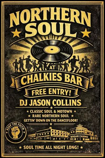 Northern Soul & Motown Night at Chalkies Bar