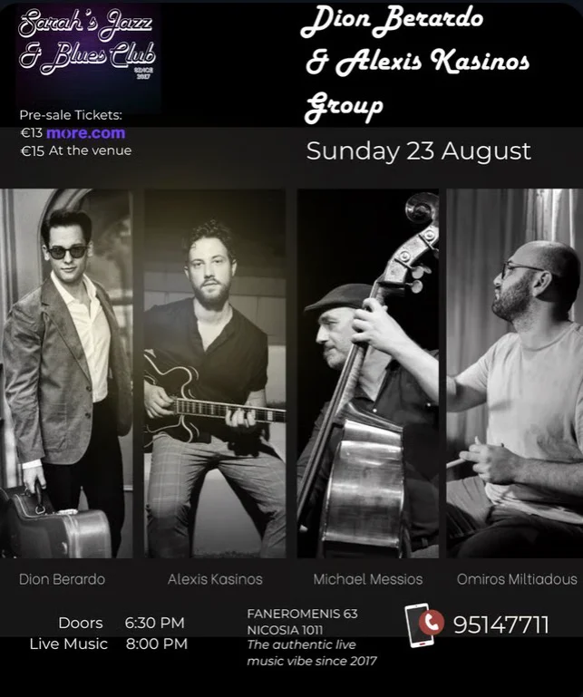 An Evening of Jazz with Dion Berardo and Alexis Kasinos