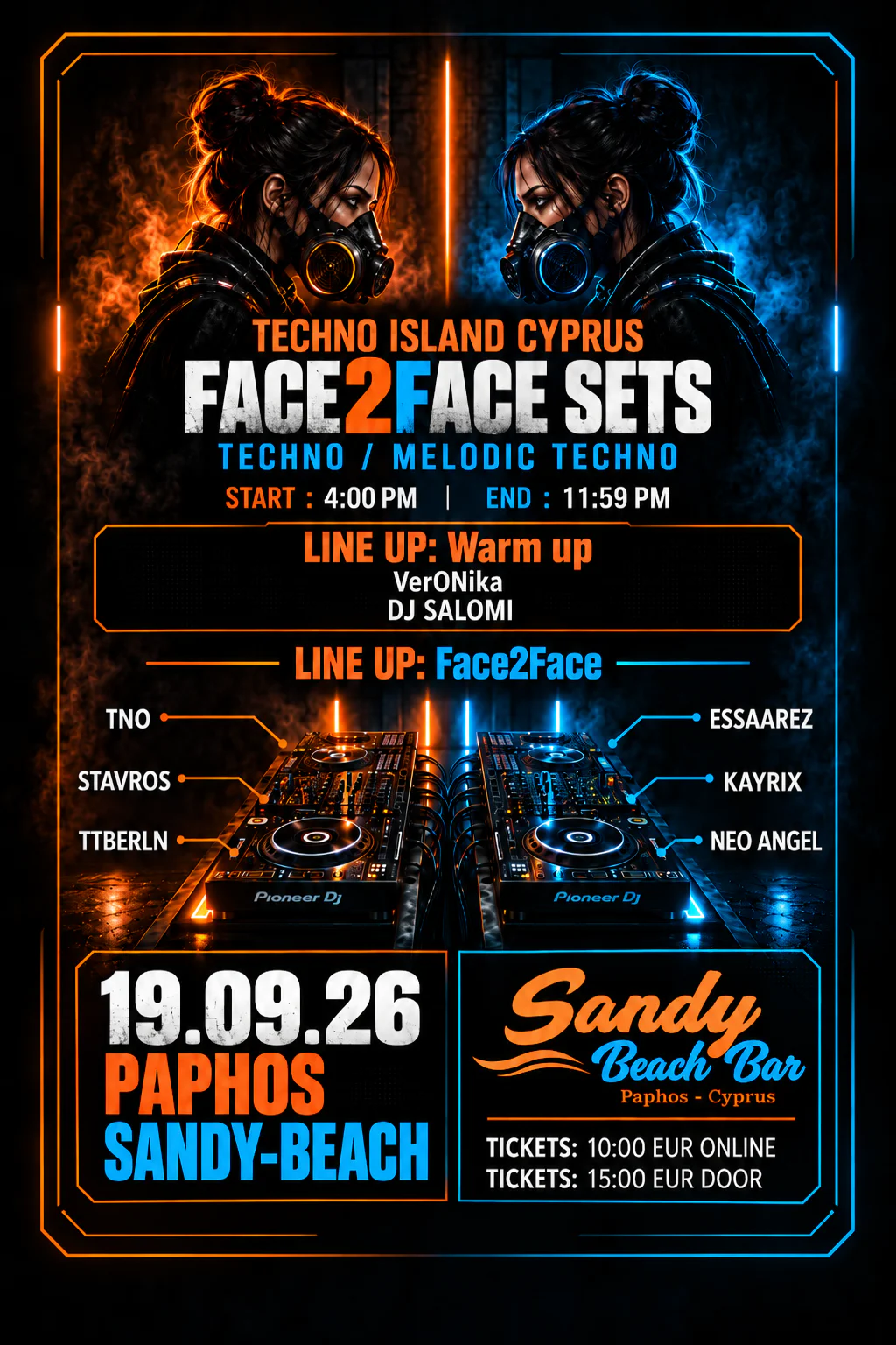Face 2 Face Techno Experience at Sandy Beach